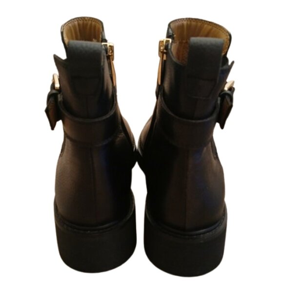 Franco Sarto Meridian Black Leather Boots Excellent Condition Size 7 - Picture 5 of 7